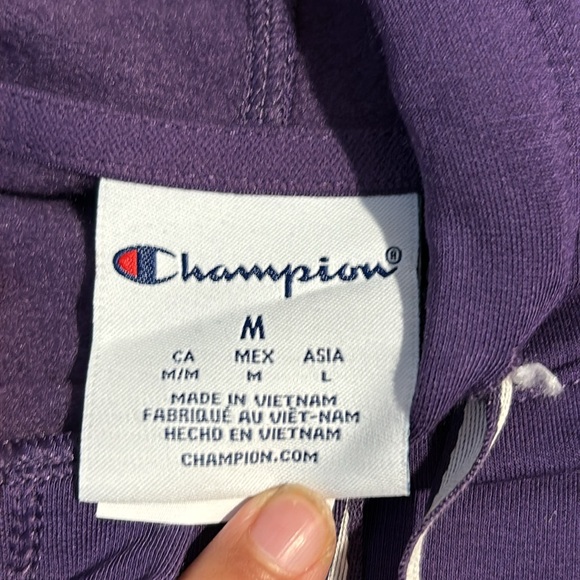 Pop Art Purple Soft Touch Cropped Sweatshirt W/ Hood - Picture 3 of 4